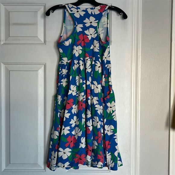 Hanna Andersson Girls Floral Racer Back Dress Size 12 Multicolor - Picture 6 of 6